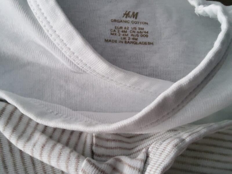 6 τμχ H&M Βαμβακερα Φορμάκια νεογέννητο